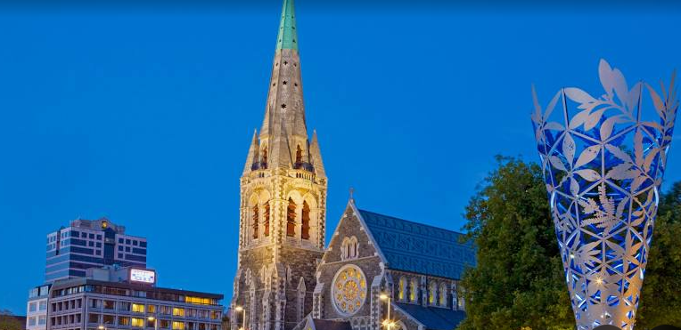 Christchurch parks and modern architecture