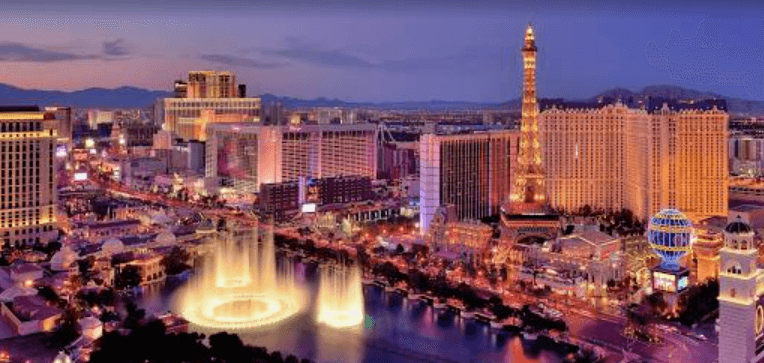 Las Vegas city lights